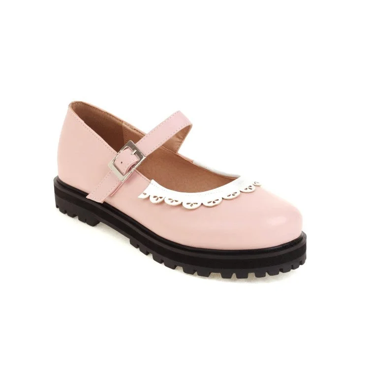 Classic Casual Sneakers Women Platform Flats Mary Jane Shoes