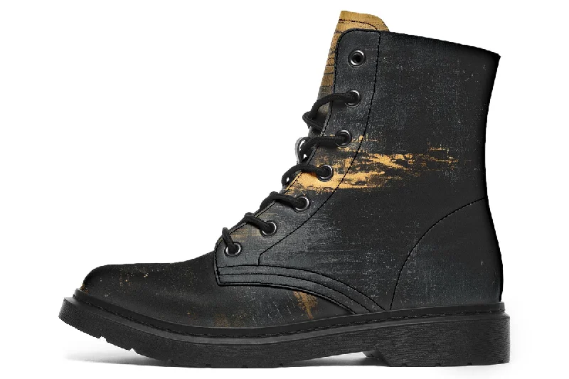 High-Comfort Shoes Gilded Obsidian Boots