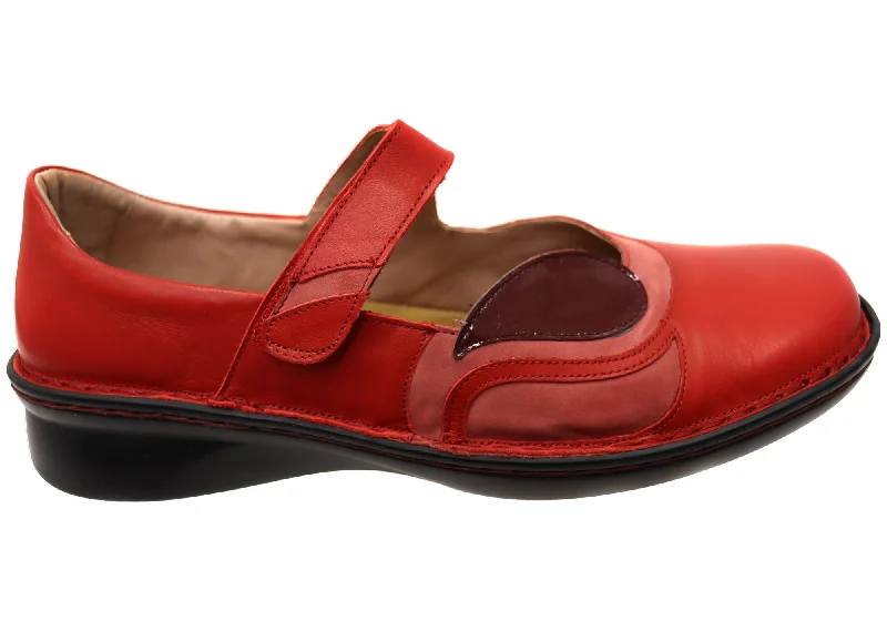 Ultra-Soft Walking Shoes Naot Conga Womens Comfort Supportive Wide Fit Leather Mary Jane Shoes