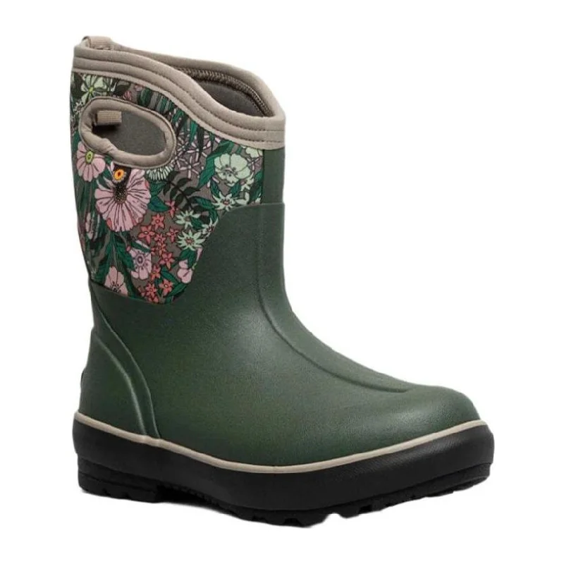 Slip-Resistant Casual Shoes BOGS CLASSIC II MID VINTAGE FLORAL WOMEN'S
