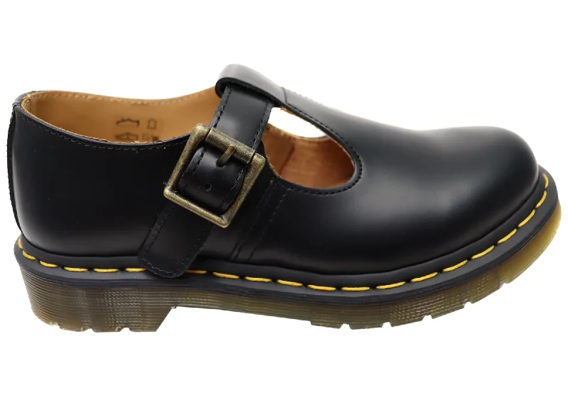 Fashion Slip-On Sneakers Dr Martens Womens Polley Smooth Mary Jane Comfortable Leather Shoes Fashion Slip-On Sneakers Dr Martens Womens Polley Smooth Mary Jane Comfortable Leather Shoes