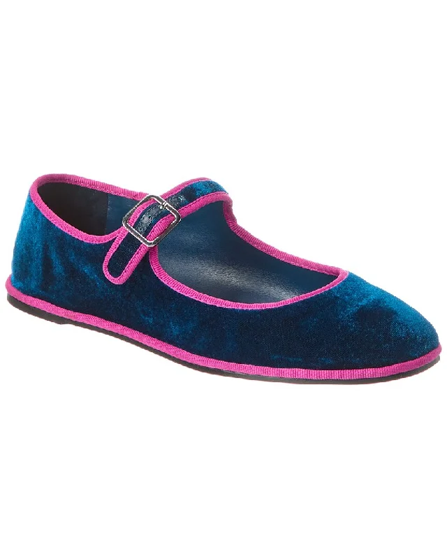 Modern Loafers SCHUTZ Clarissa Velvet Flat