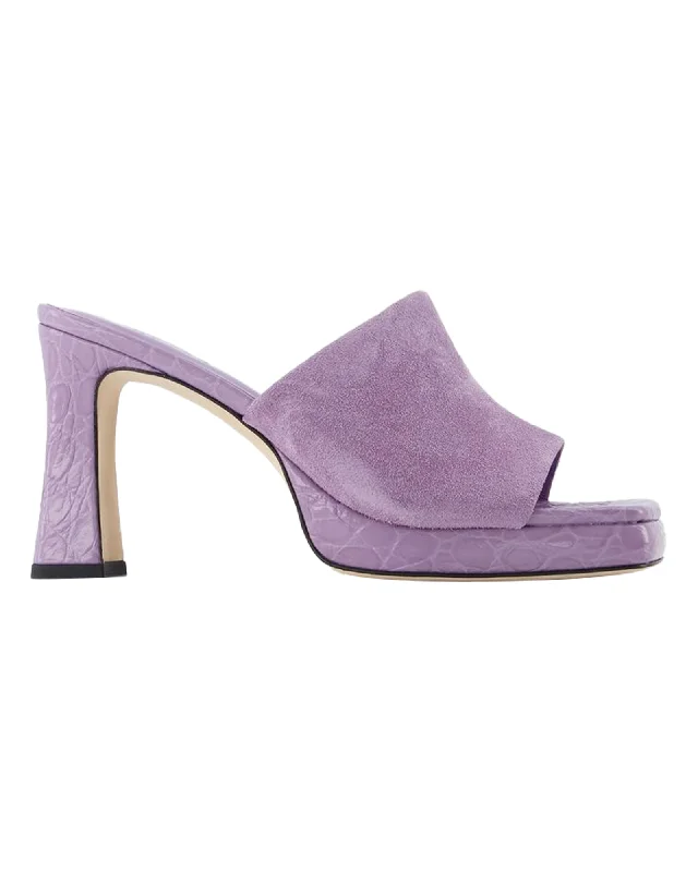 Breathable Foam Sneakers Beliz Mule - By Far - Purple - Leather