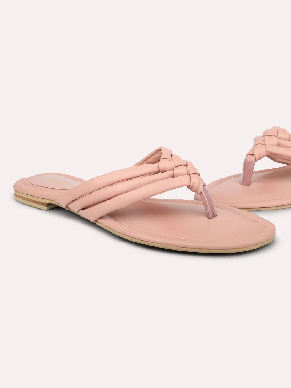 Lightweight Sport Sneakers Women Pink Open Toe Flats