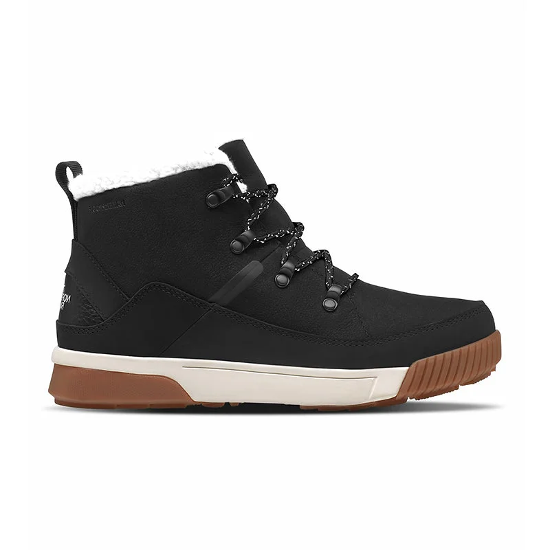 Chic Mesh Sneakers Women's Sierra Mid Lace Waterproof TNF Black/Gardenia White
