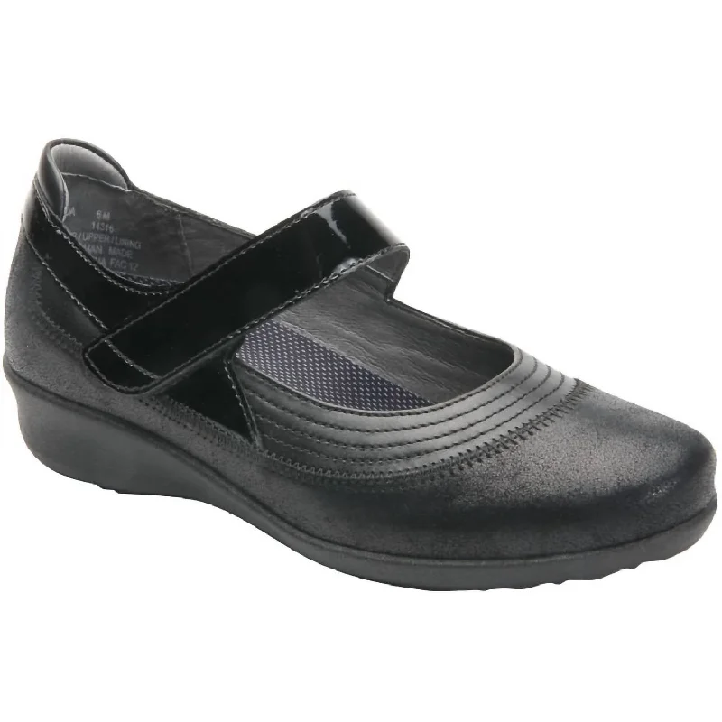 Stylish Slip-On Shoes Women's Genoa Maryjane Shoes - Narrow Width In Dusty Black