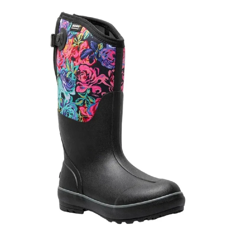 Quick-Dry Sport Shoes BOGS CLASSIC II TALL ADJUSTABLE CALF ROSE GARDEN
