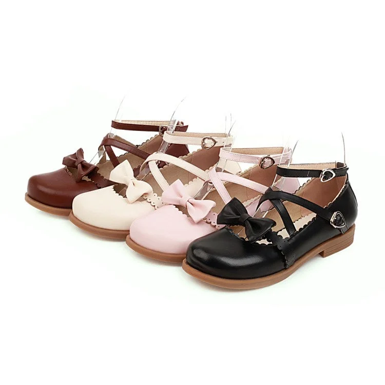 Lightweight Fashion Shoes Women Flats Shoes with Bowtie
