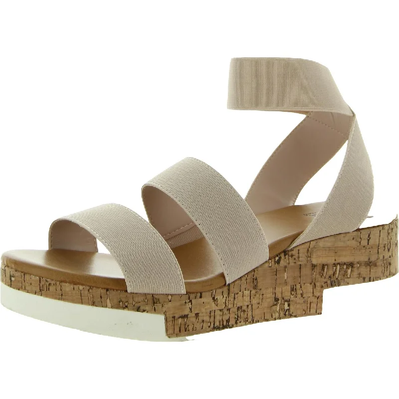 Sporty Travel Sneakers A.N.A. Womens Eliza Padded Insole Ankle Strap Wedge Sandals