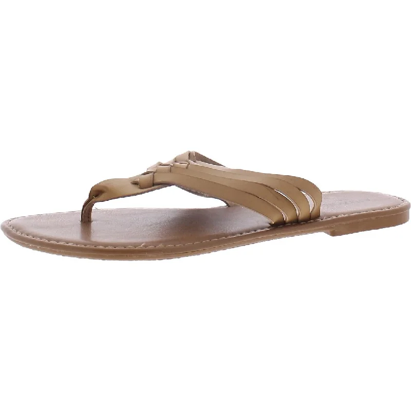 Sporty Casual Shoes Arizona Jeans Co.  Womens Alix Faux Leather Woven Thong Sandals