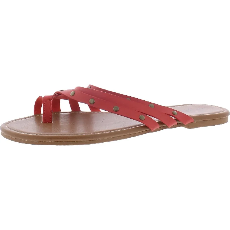 All-Day Cushioned Shoes Arizona Jeans Co. Womens Glori Toe Loop Studded Flat Sandals All-Day Cushioned Shoes Arizona Jeans Co. Womens Glori Toe Loop Studded Flat Sandals