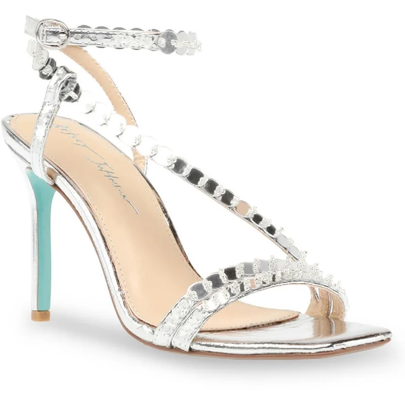 Shock Absorbing Sneakers Betsey Johnson Womens Asher Embellished Ankle Strap