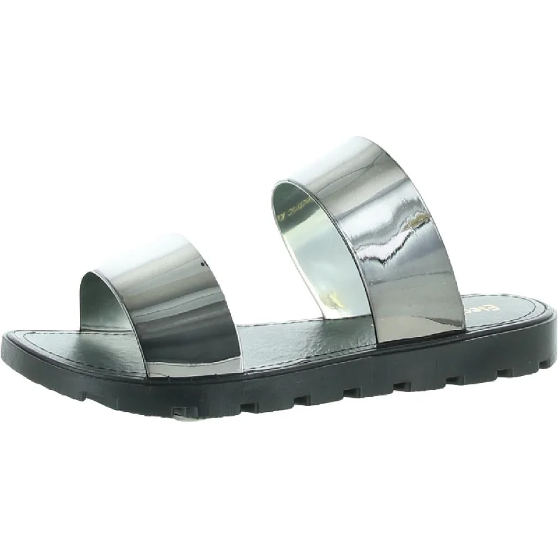 Stylish Running Shoes Electric Karma Womens Grove Metallic Slip On Slide Sandals