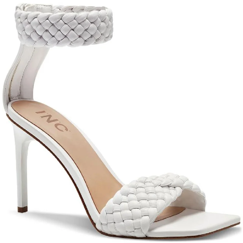 Stylish Street Shoes INC Womens Adalie Faux Leather Braided Ankle Strap