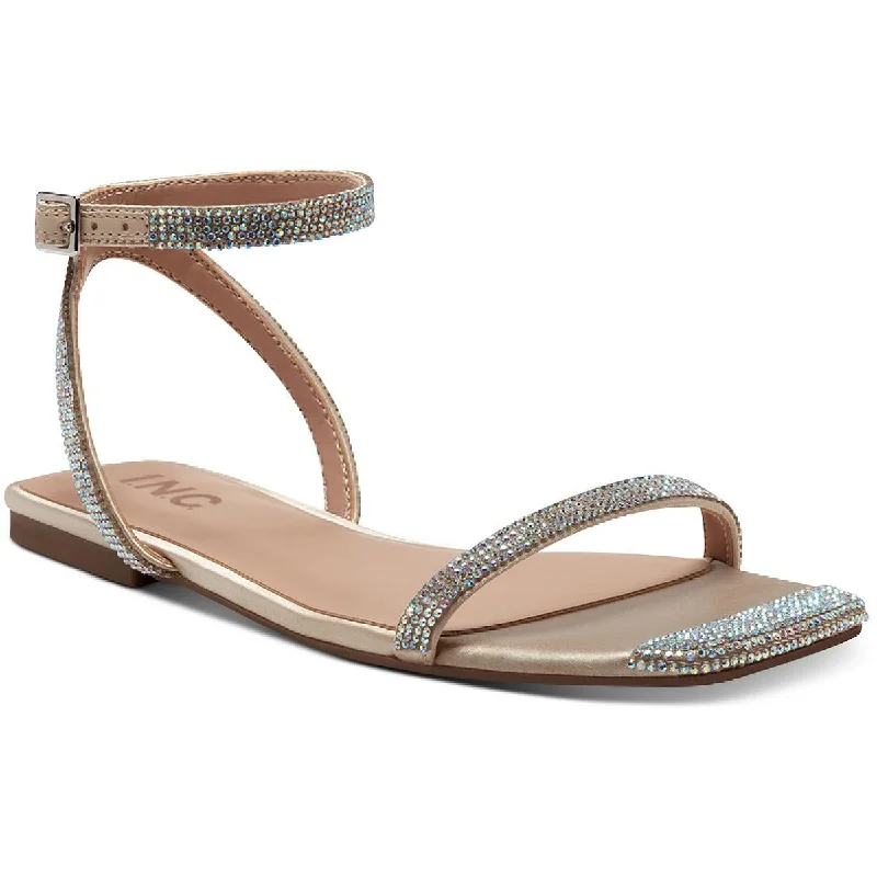 Non-Slip Running Shoes INC Womens Persida Embellished Flat Sandals
