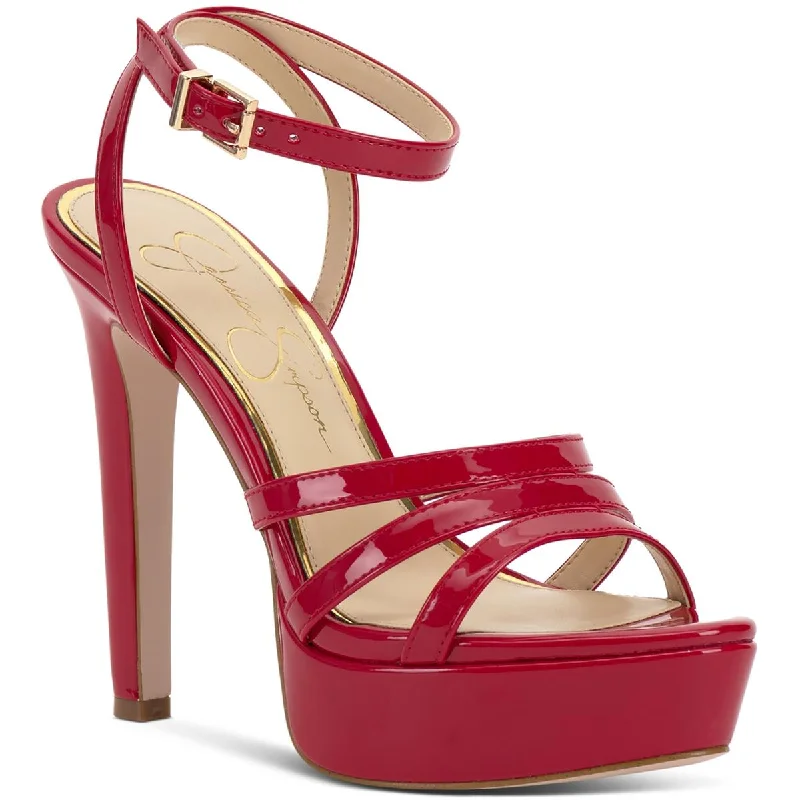 Classic Everyday Shoes Jessica Simpson Women's Balinah 3 Faux Leather Platform Heeled Sandal