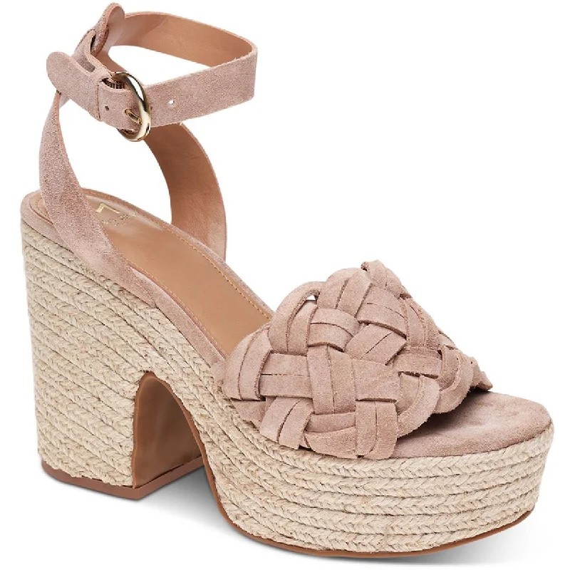 All-Day Wear Shoes Marc Fisher LTD Womens Odilia Suede Braided Block Heel