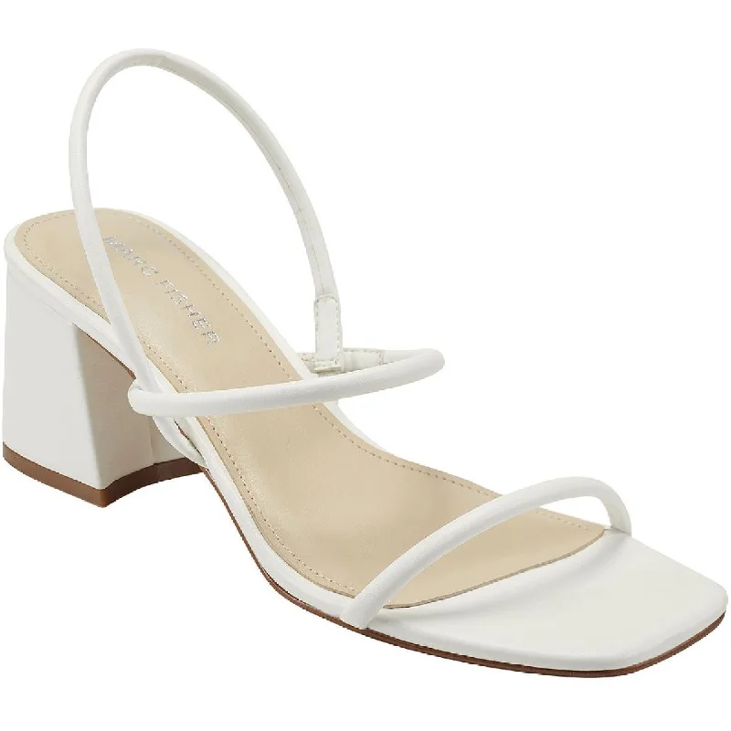 Airy Sport Shoes Marc Fisher Womens Galvin Faux Leather Slingback Block Heel