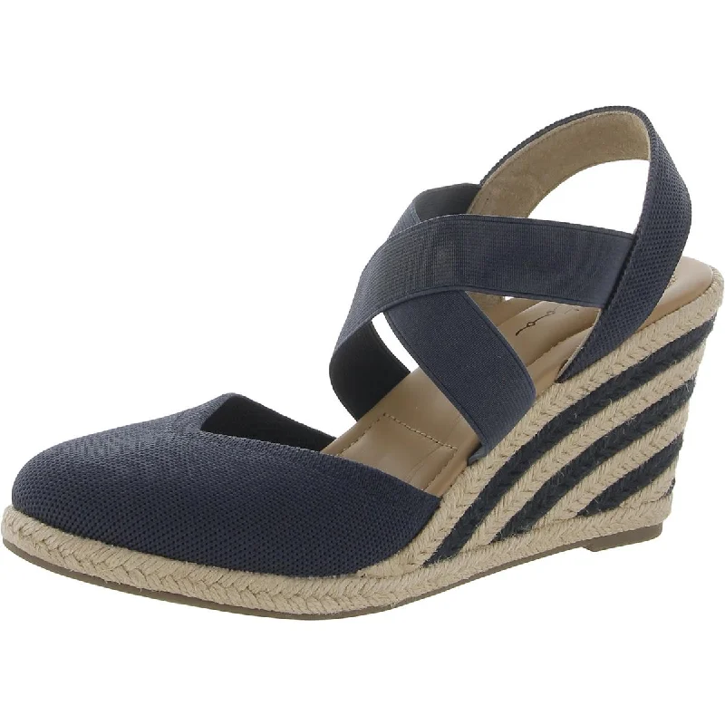 Classic Casual Sneakers Me Too Womens Bev 15 Stretchy Slingback Wedge Sandals
