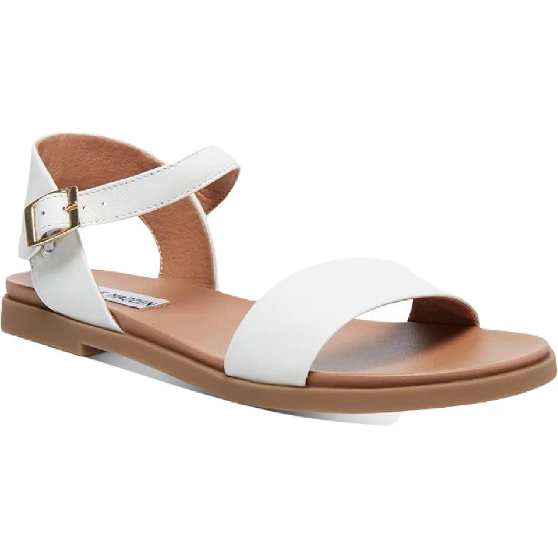 Flexible Everyday Sneakers Steve Madden Womens Dina Ankle Flat Sandals