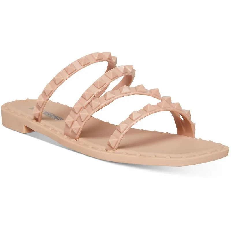 Fashionable Street Sneakers Steve Madden Womens Skyler Studded  Flat Sandals