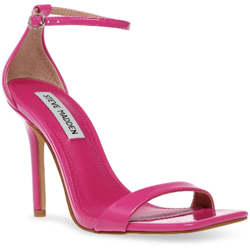 Ergonomic Walking Shoes Steve Madden Womens Spree Buckle Ankle Strap Dress Sandals