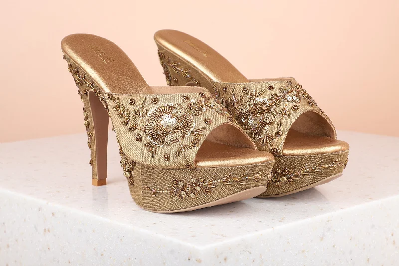 Lightweight Sport Sneakers Women Antique Party Peep Toes Stiletto Heels