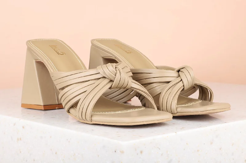 Shockproof Running Sneakers Women Beige Textured Block Sandals