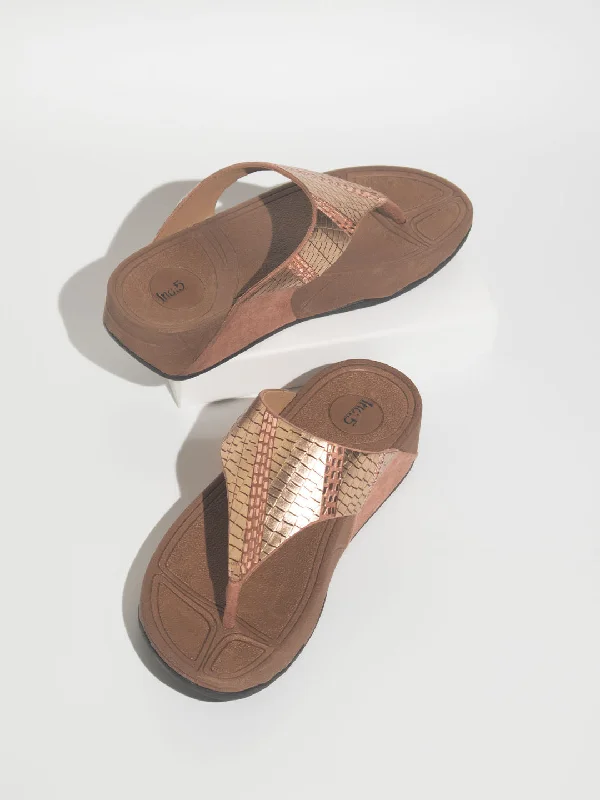 Chic Mesh Sneakers Women Peach Embellished Comfort Sandals