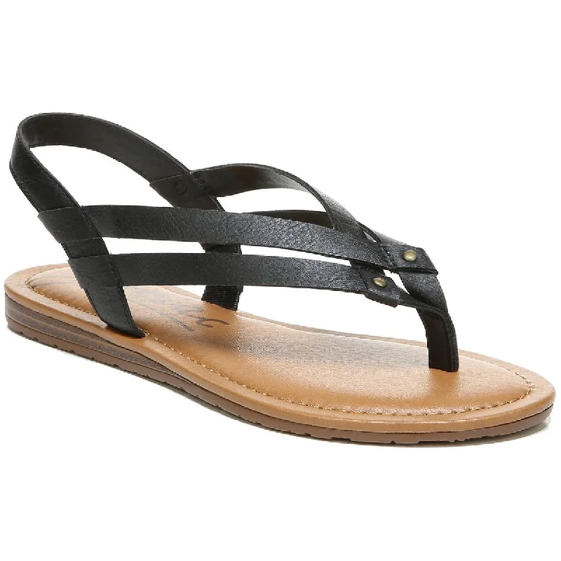 Sleek Walking Shoes Zodiac Womens Yasmin Slip On Stretch Thong Sandals