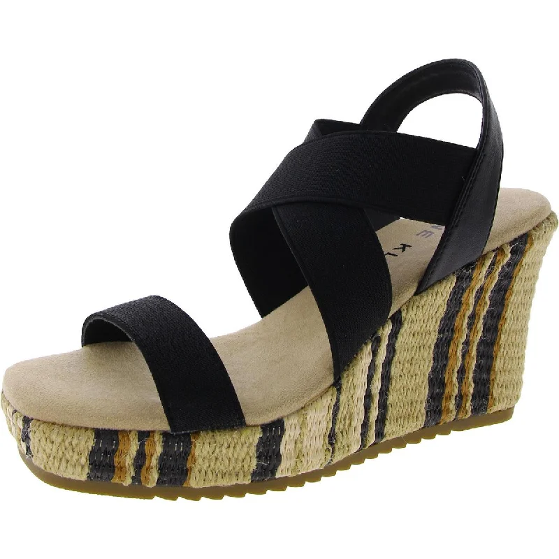 Stylish Running Shoes Anne Klein Womens Canvas Platform Wedge Sandals
