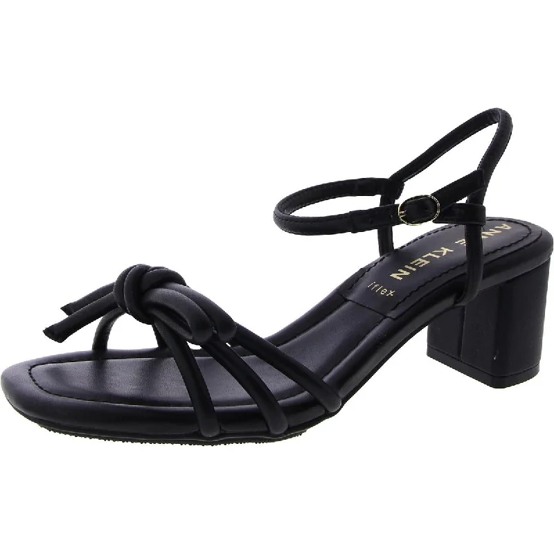Ergonomic Casual Sneakers Anne Klein Womens Faux Leather Slingback Block Heel