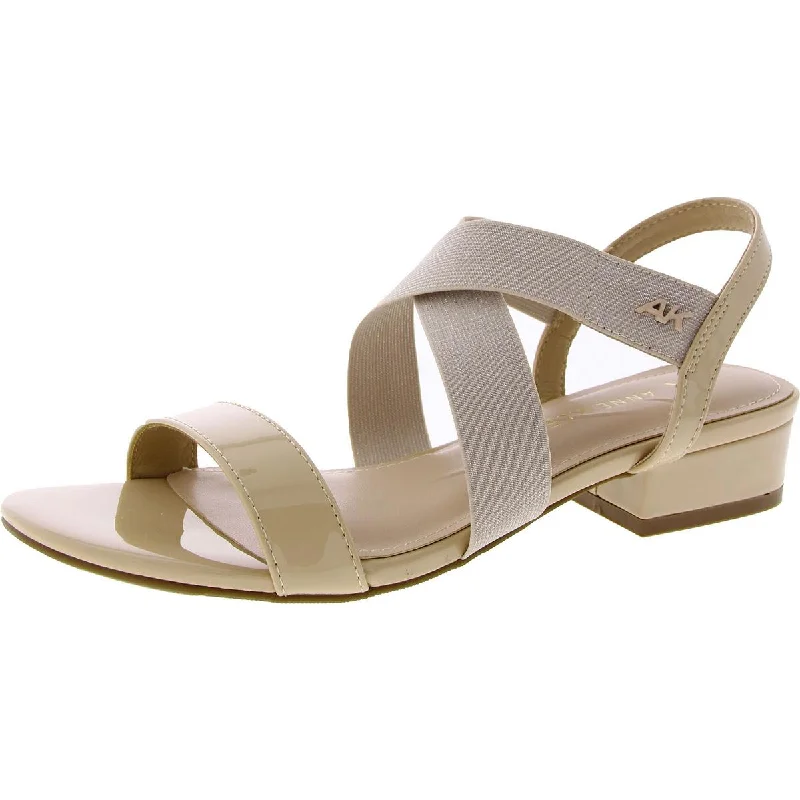 Cloud-Like Sneakers Anne Klein Womens Kimberly Faux Leather Slip On Block Heel