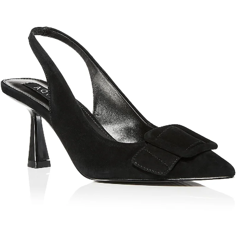 Stylish Running Shoes Aqua Womens BELL Suede Kitten heel Pumps