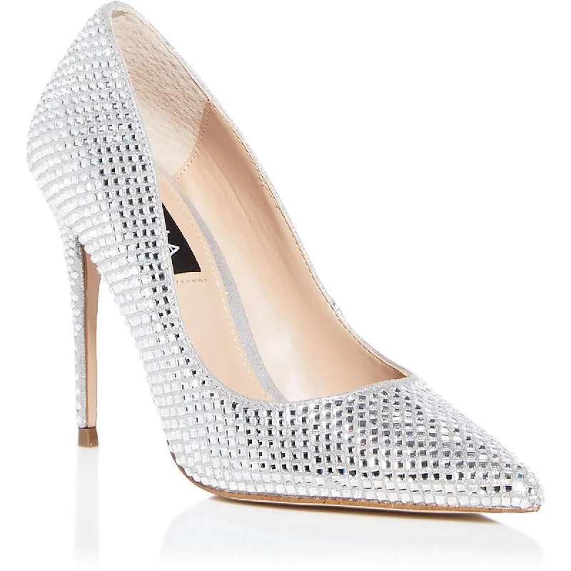 Stylish Slip-On Shoes Aqua Womens Britr Embellished Pointed Toe Pumps