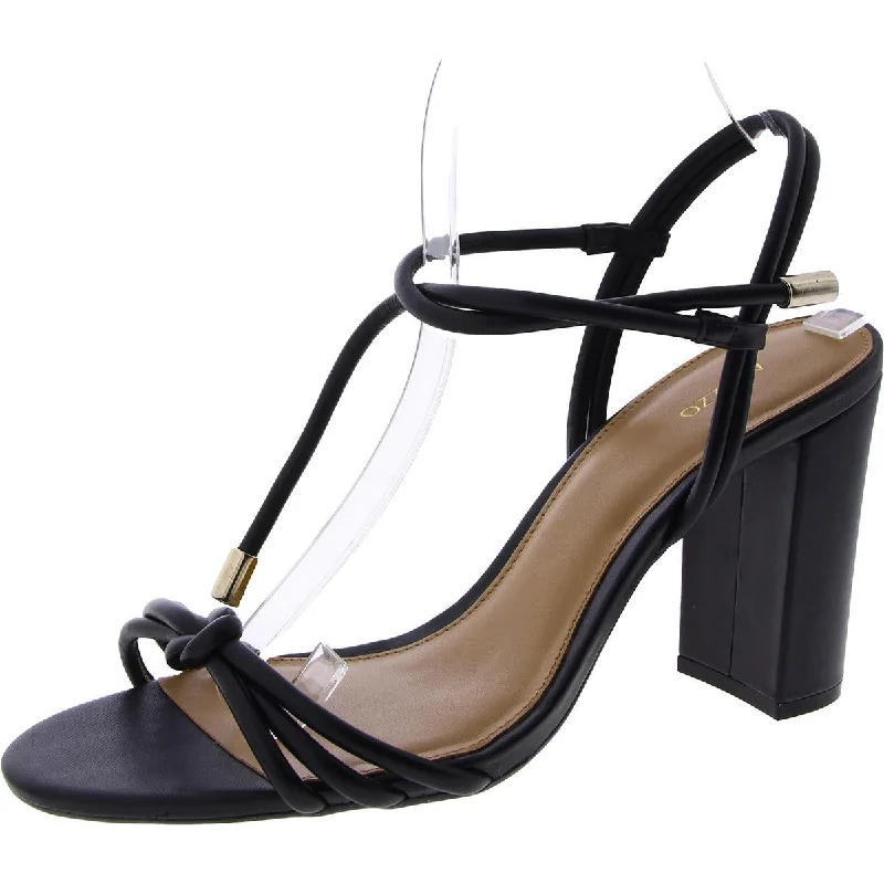 Streetwear Casual Shoes Arezzo Womens CAMILLA Leather Ankle strap Block Heel