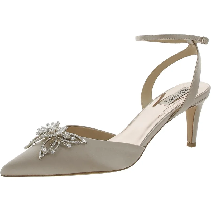 Relaxed Fit Sneakers Badgley Mischka Womens Kaley Leather Sole Ankle Strap Pumps