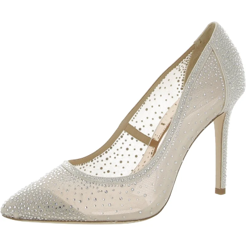 Non-Slip Walking Shoes Badgley Mischka Womens Weslee Satin Pointed Toe Pumps