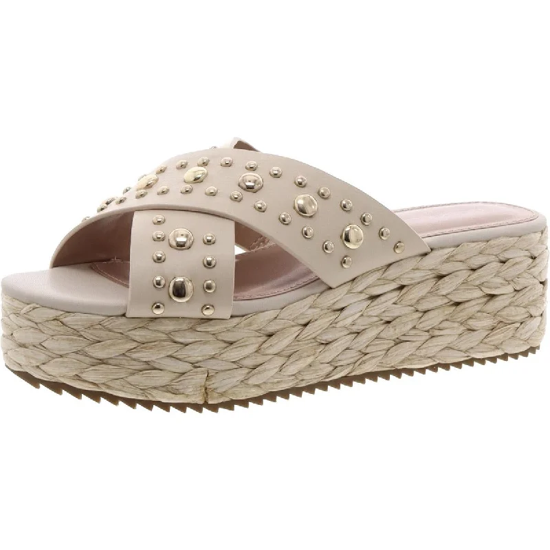 Ultra-Light Casual Shoes BCBGeneration Womens GLADDA Faux Leather Crisscross Platform Sandals