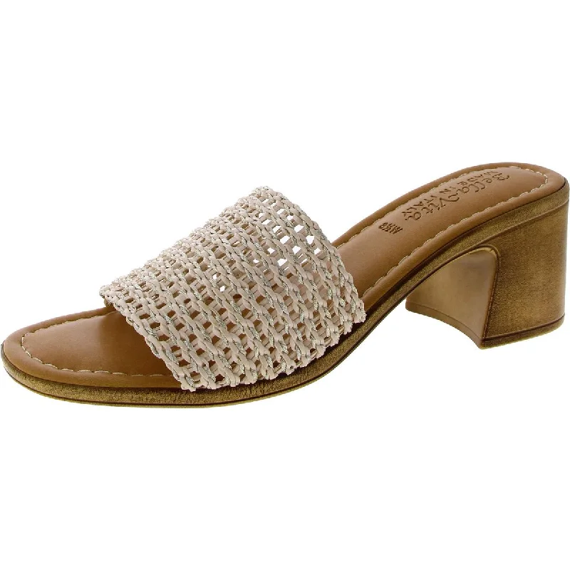 Travel Sport Shoes Bella Vita Womens ENI Woven Almond toe Block Heel