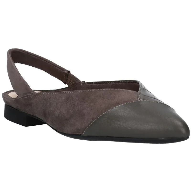Flexible Sport Sneakers Bella Vita Womens Faux Leather Pointed Toe Slingback Heels