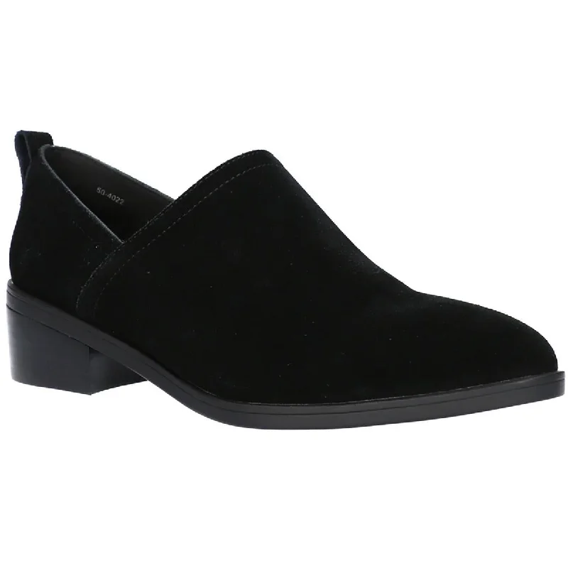 Sleek Walking Shoes Bella Vita Womens Porter Suede Bootie Block Heels