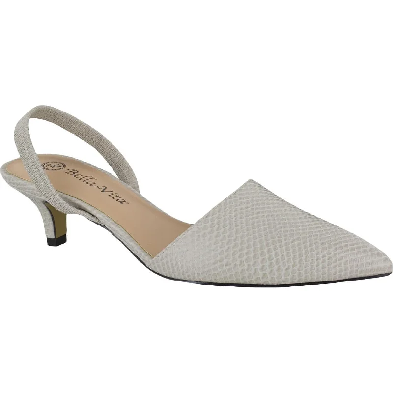Quick-Dry Running Shoes Bella Vita Womens Sarah Faux Leather Slip On Pointed Toe Heels