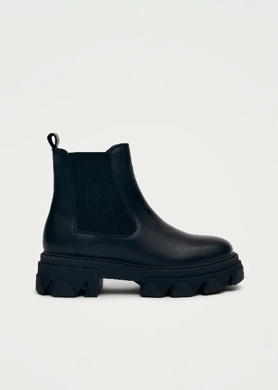 All-Day Cushioned Shoes Berenice Black Leather Ankle Boots