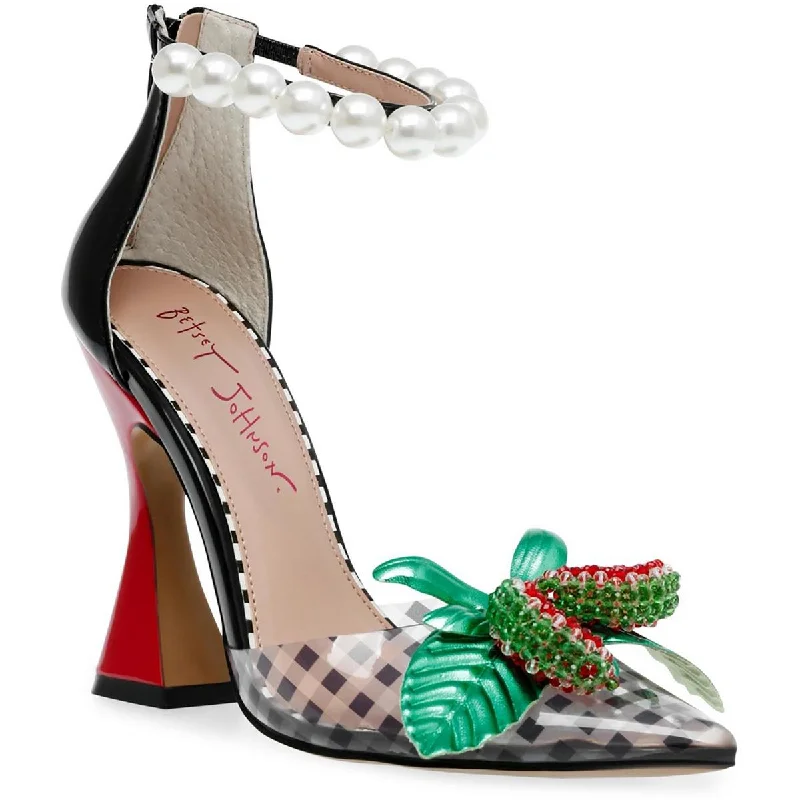 Everyday Lightweight Shoes Betsey Johnson Womens Vivviann  Watermelon Embellished Block Heels
