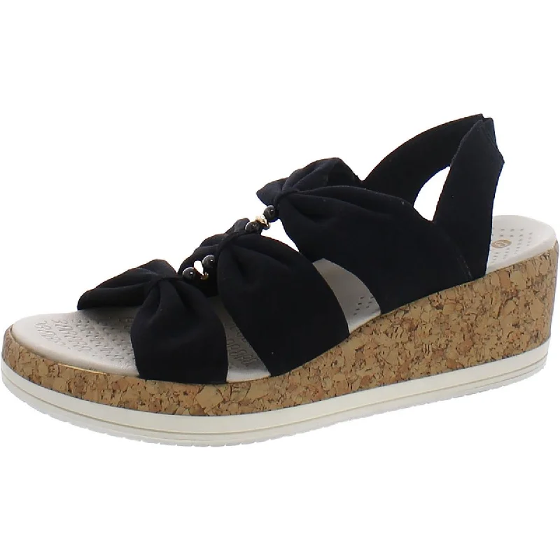 Breathable Loafers Bzees Womens Roma  Washable Wedge Sandals