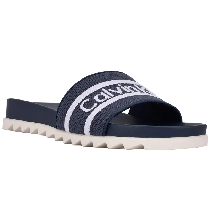Stylish Slip-On Shoes Calvin Klein Womens Canina Casual Flat Slide Sandals