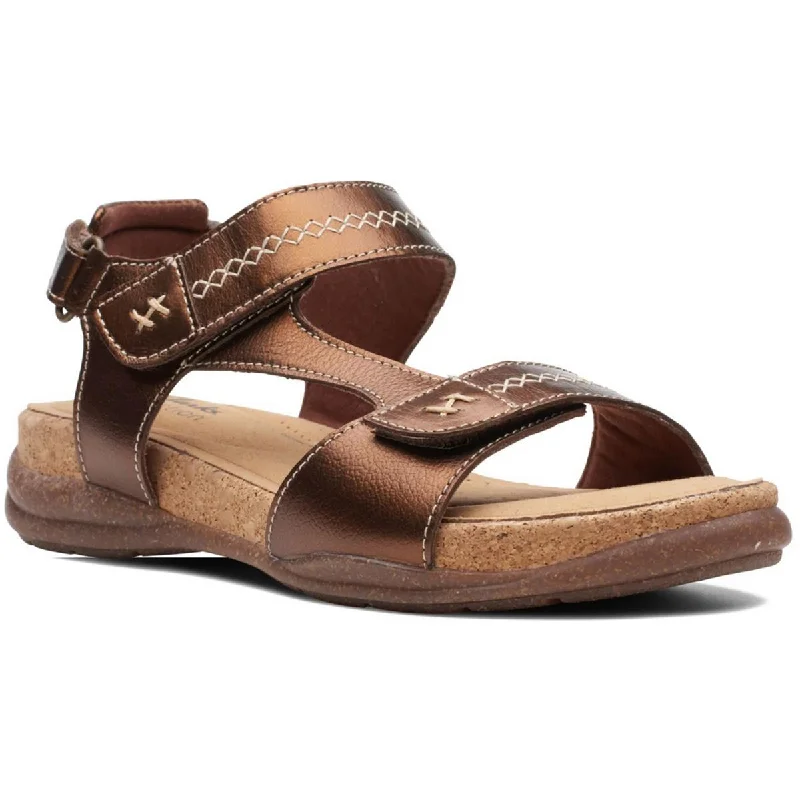 Airflow Sneakers Clarks Womens Roseville Mae Leather Open Toe Strappy Sandals