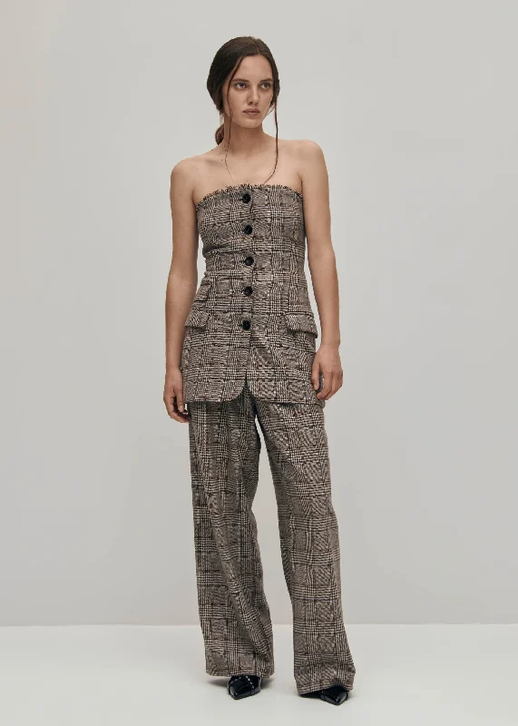Sporty Casual Shoes Deva Checks Brown Vest