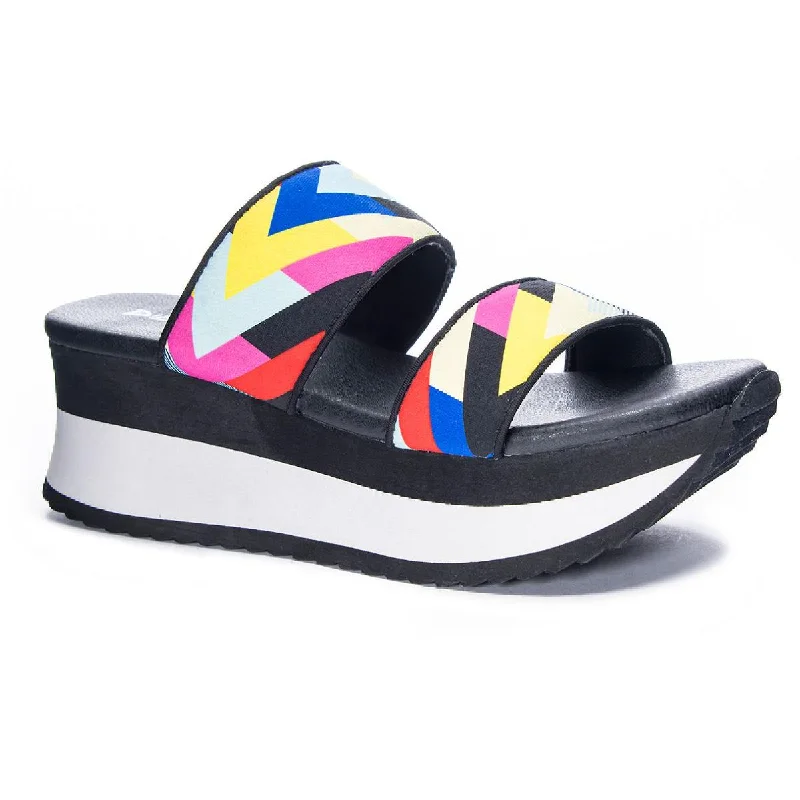 Fashion Casual Sneakers Dirty Laundry Womens Got It Pattern Slip On Wedge Sandals